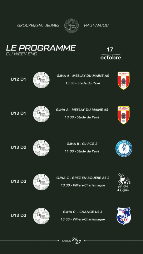 📣[ AGENDA DU WEEK-END ]📣
